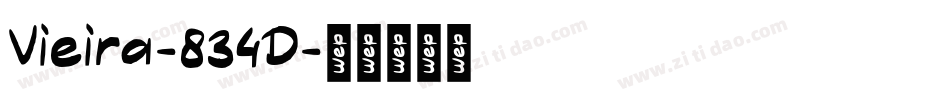 Vieira-834D字体转换