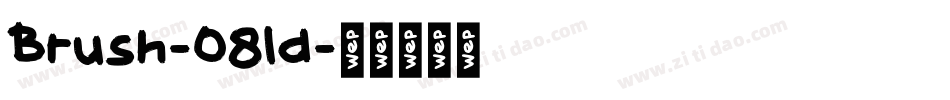 Brush-081d字体转换
