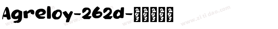Agreloy-262d字体转换