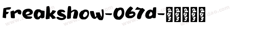 Freakshow-067d字体转换