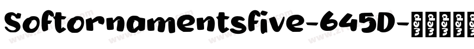 Softornamentsfive-645D字体转换