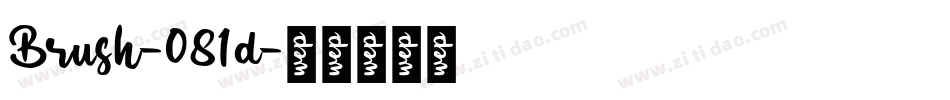 Brush-081d字体转换