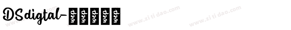 DSdigtal字体转换