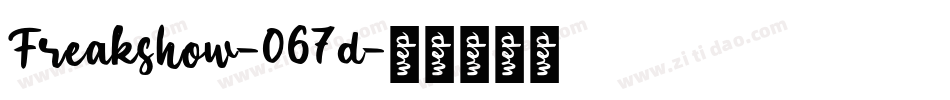 Freakshow-067d字体转换