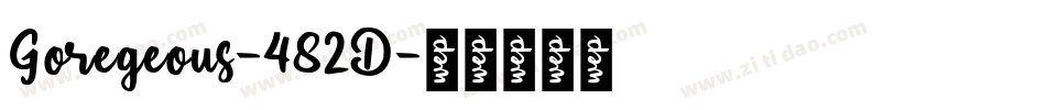 Goregeous-482D字体转换
