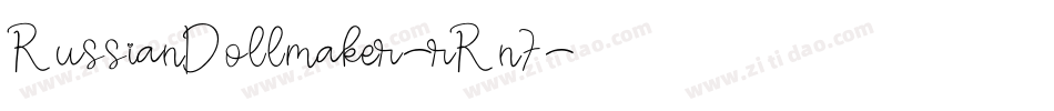 RussianDollmaker-rRn7字体转换