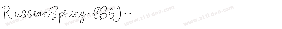 RussianSpring-8B5J字体转换