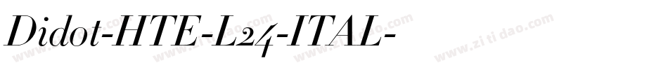Didot-HTE-L24-ITAL字体转换