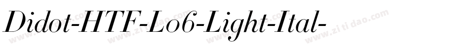 Didot-HTF-L06-Light-Ital字体转换