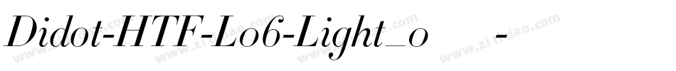 Didot-HTF-L06-Light_0手机版字体转换