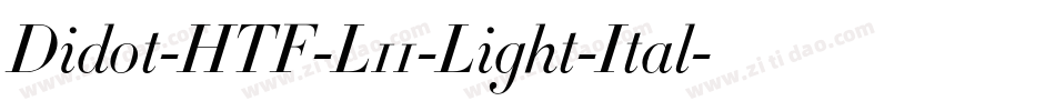 Didot-HTF-L11-Light-Ital字体转换