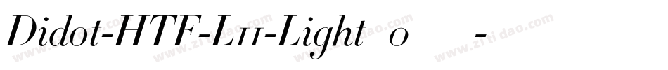 Didot-HTF-L11-Light_0手机版字体转换