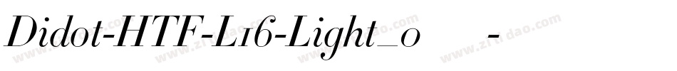 Didot-HTF-L16-Light_0手机版字体转换