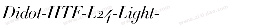 Didot-HTF-L24-Light字体转换