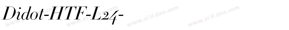 Didot-HTF-L24字体转换