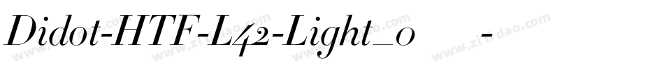 Didot-HTF-L42-Light_0手机版字体转换