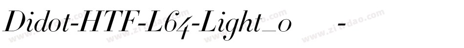 Didot-HTF-L64-Light_0手机版字体转换