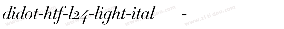 didot-htf-l24-light-ital手机版字体转换