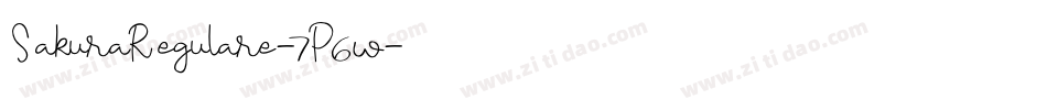 SakuraRegulare-7P6w字体转换