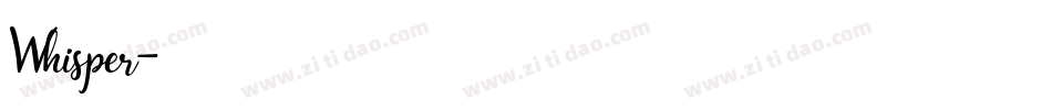Whisper字体转换