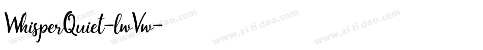 WhisperQuiet-lwVw字体转换