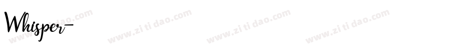 Whisper字体转换