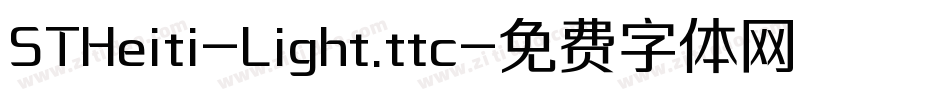 STHeiti-Light.ttc字体转换