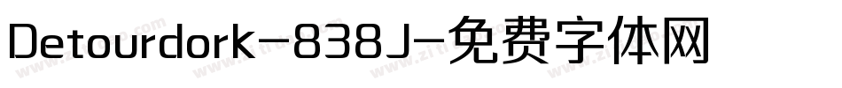 Detourdork-838J字体转换