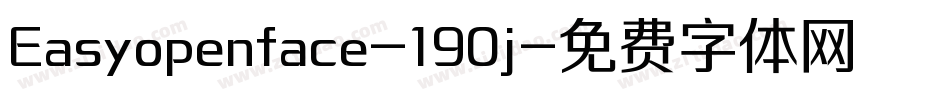 Easyopenface-190j字体转换