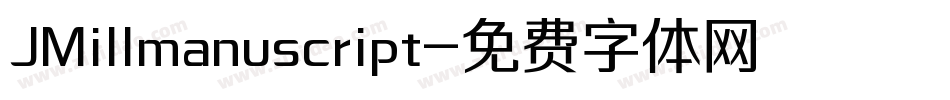 JMillmanuscript字体转换