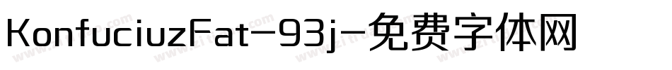 KonfuciuzFat-93j字体转换