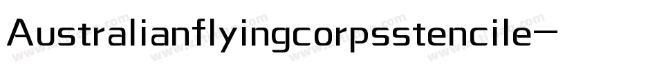 Australianflyingcorpsstencile-aAMK字体转换