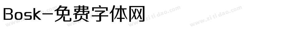 Bosk字体转换
