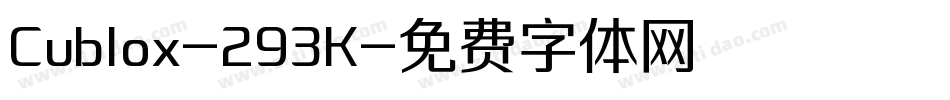 Cublox-293K字体转换