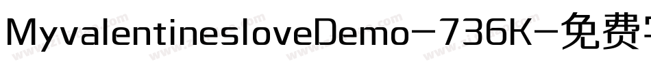 MyvalentinesloveDemo-736K字体转换