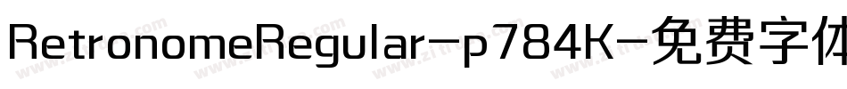 RetronomeRegular-p784K字体转换