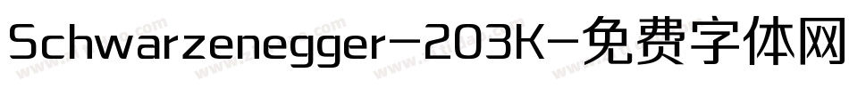 Schwarzenegger-203K字体转换