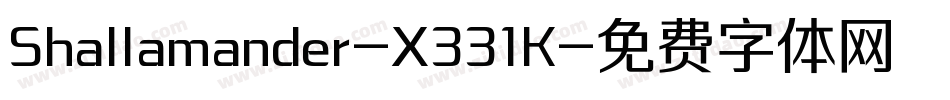 Shallamander-X331K字体转换
