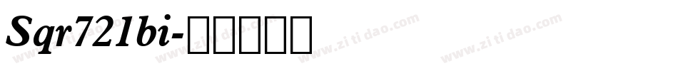 Sqr721bi字体转换