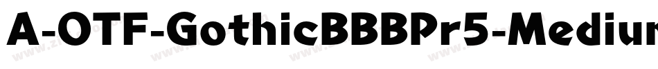 A-OTF-GothicBBBPr5-Medium字体转换