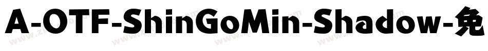 A-OTF-ShinGoMin-Shadow字体转换