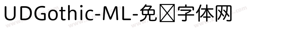 UDGothic-ML字体转换