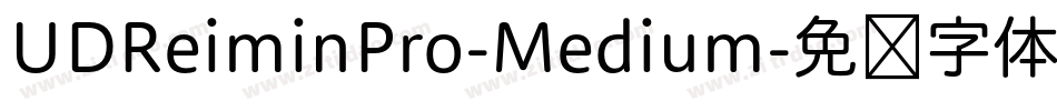 UDReiminPro-Medium字体转换