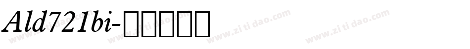 Ald721bi字体转换
