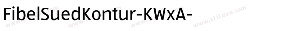 FibelSuedKontur-KWxA字体转换