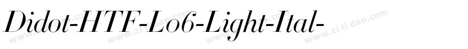 Didot-HTF-L06-Light-Ital字体转换