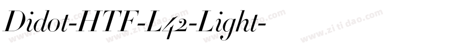 Didot-HTF-L42-Light字体转换