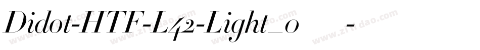 Didot-HTF-L42-Light_0手机版字体转换