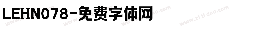 LEHN078字体转换