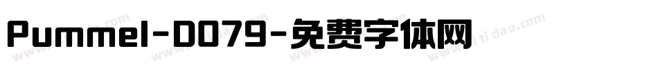 Pummel-D079字体转换